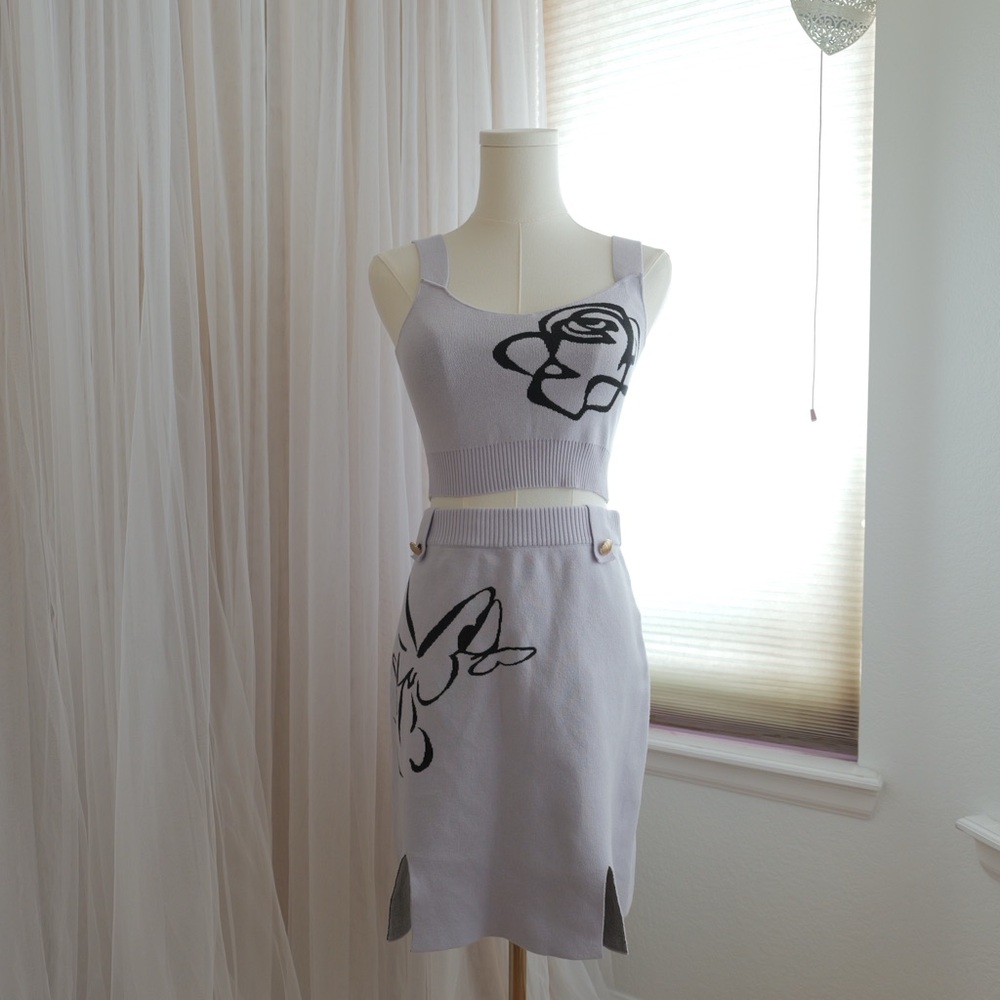 Petite Studio NYC Lavender Knit Set